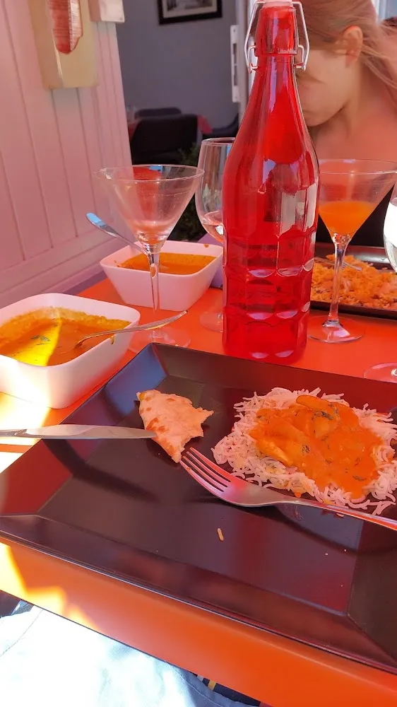 Crevette Curry Et Galette Fromage