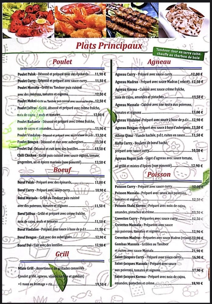 Taj Mahal - Menu Image 1