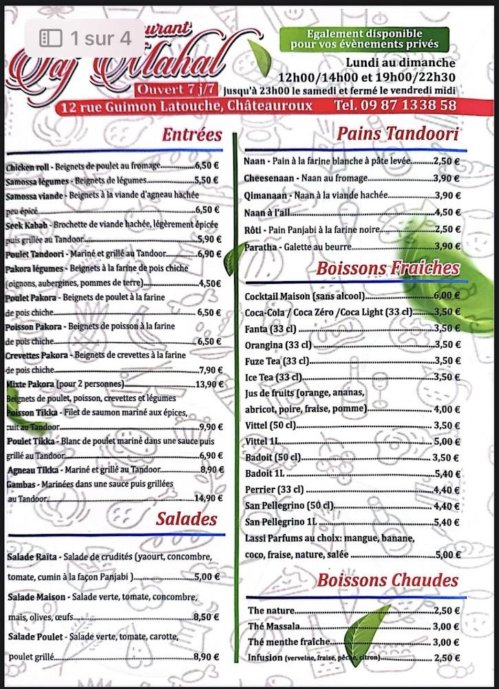 Taj Mahal - Menu Image 4